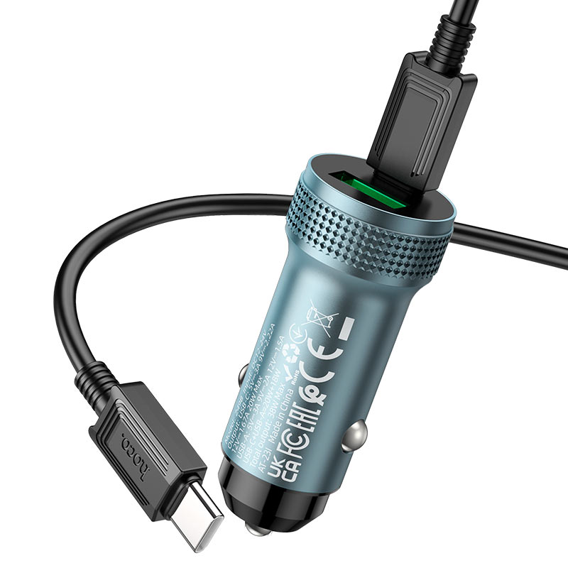 HOCO “Z49B Level” Car charger 38W cable set HOCO “Z49B Level” Car charger 38W cable set
